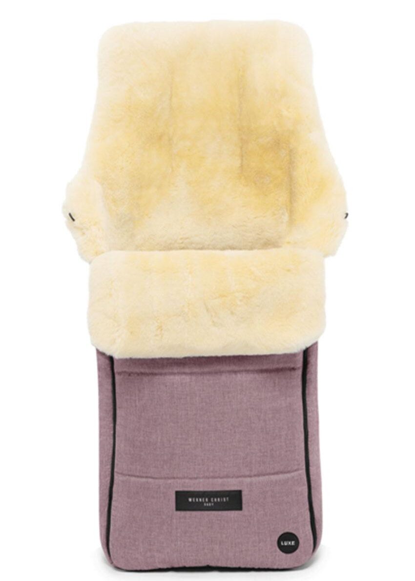 AROSA LUXE Lammfellfußsack, rosa