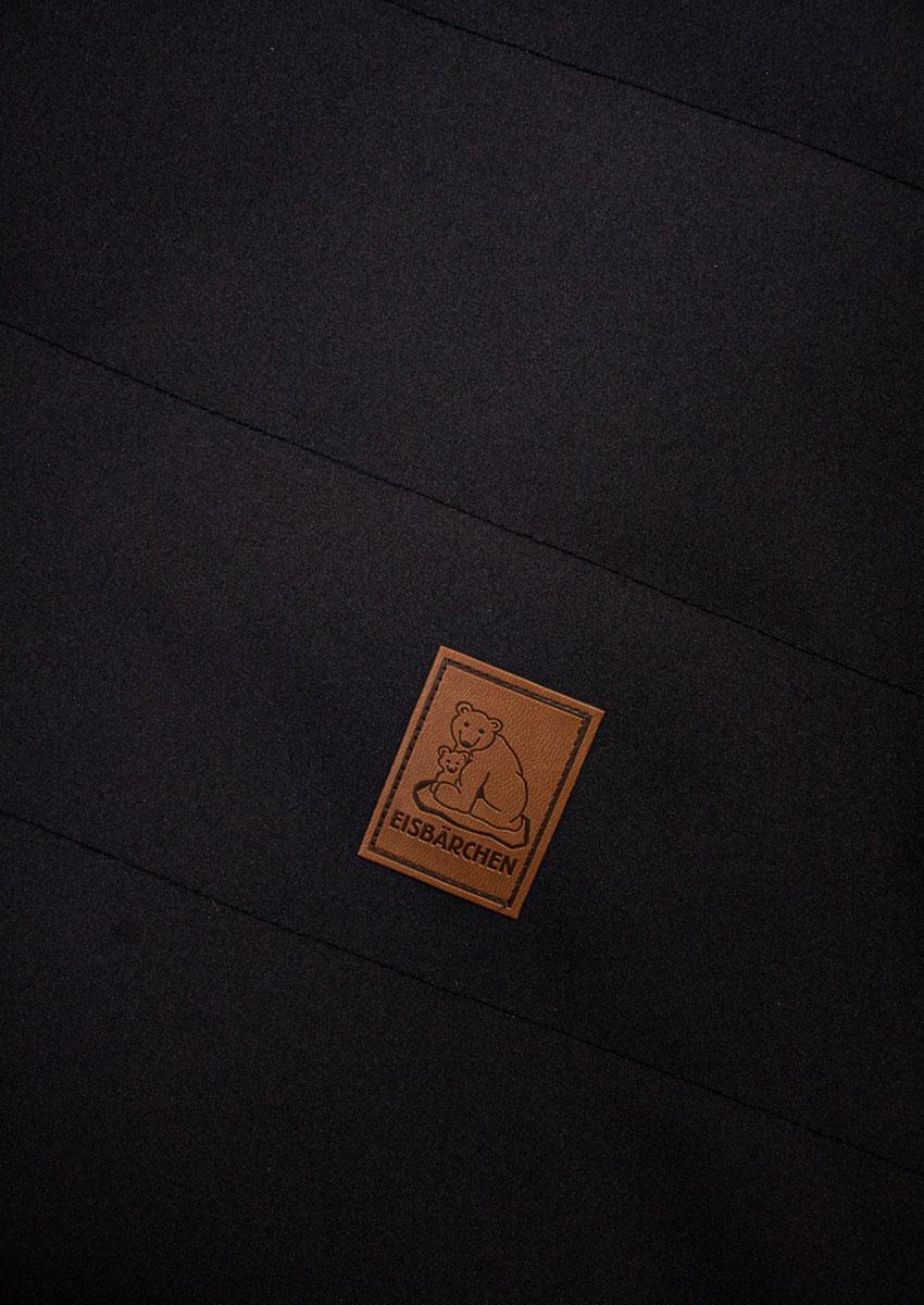 Eisbärchen Lammfellfußsack, schwarz – Bild 5