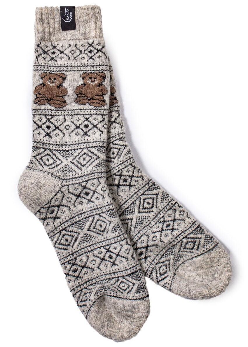 Norwegische Wollsocken "Teddy"