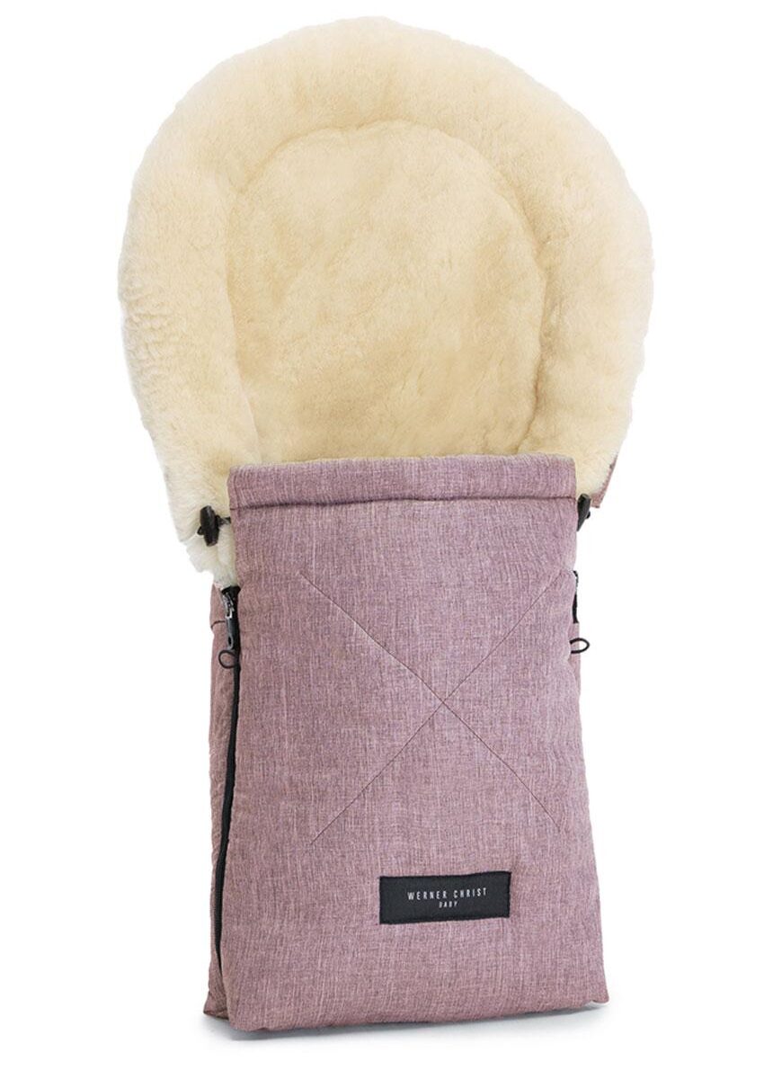 Christ "OSLO" Lammfellfußsack Babywanne, rose