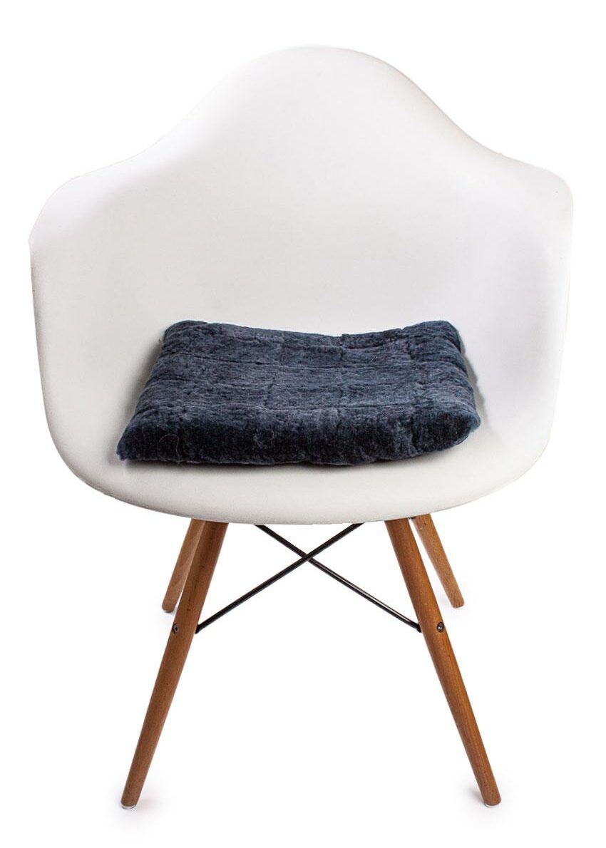 Stuhlauflage Patchwork, anthrazit