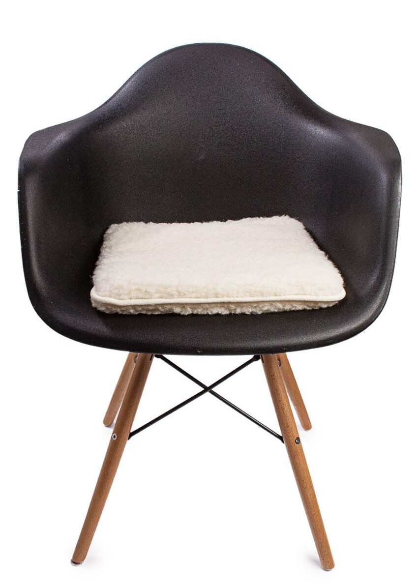 Stuhlauflage Schurwolle, natur