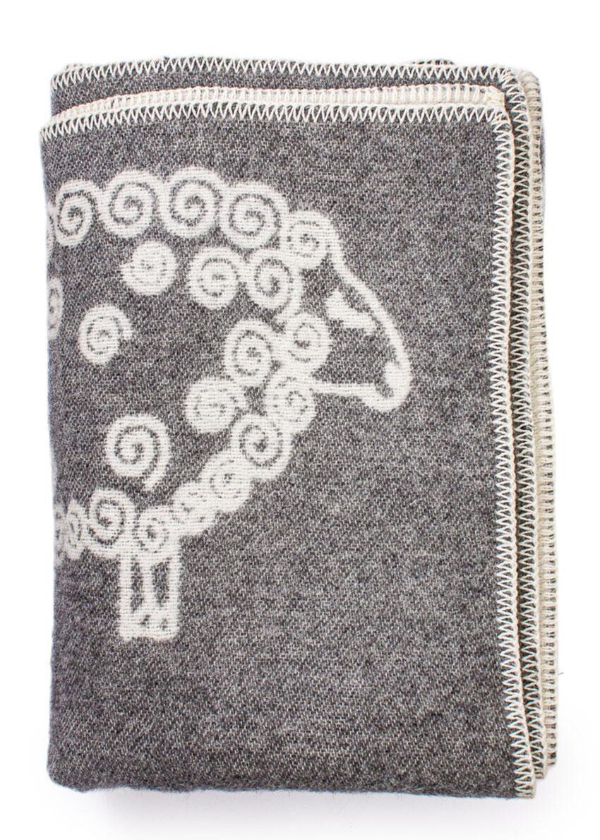 Wolldecke "Schaf", grau