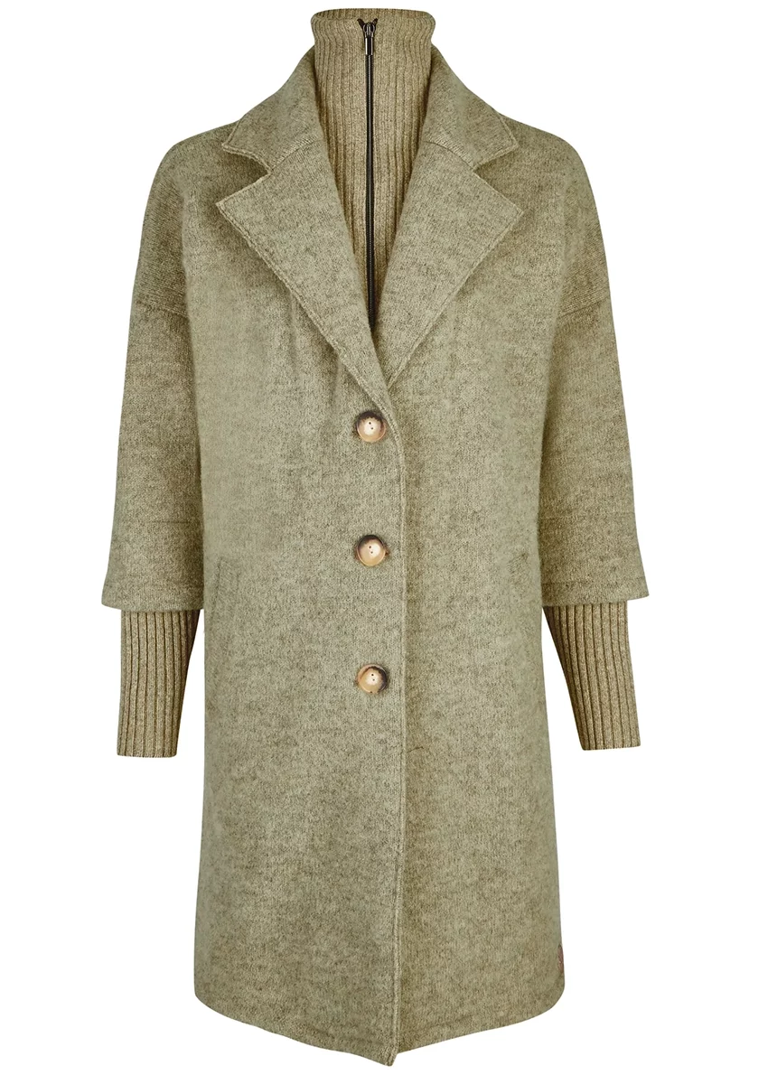 Damen Mantel "Aniela", Heu