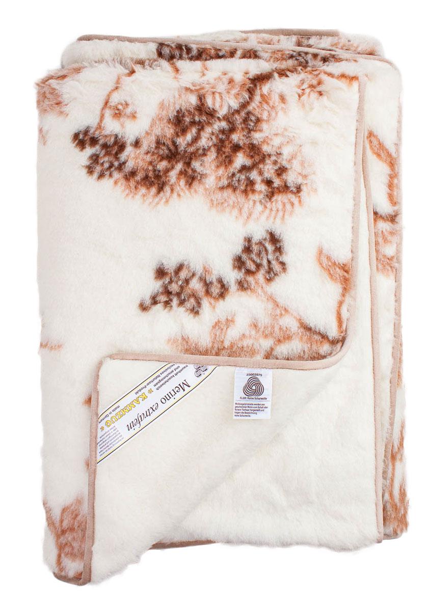 Bettdecke Merinowolle Floral