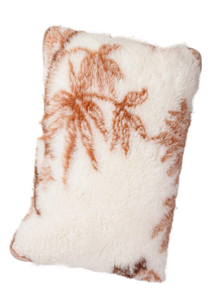 Motiv-Kissen "Floral", Merinowolle