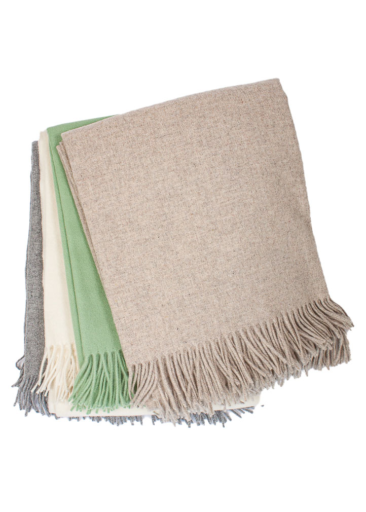 Ritter Decken® Luzern Schurwollplaid, 4 Farben