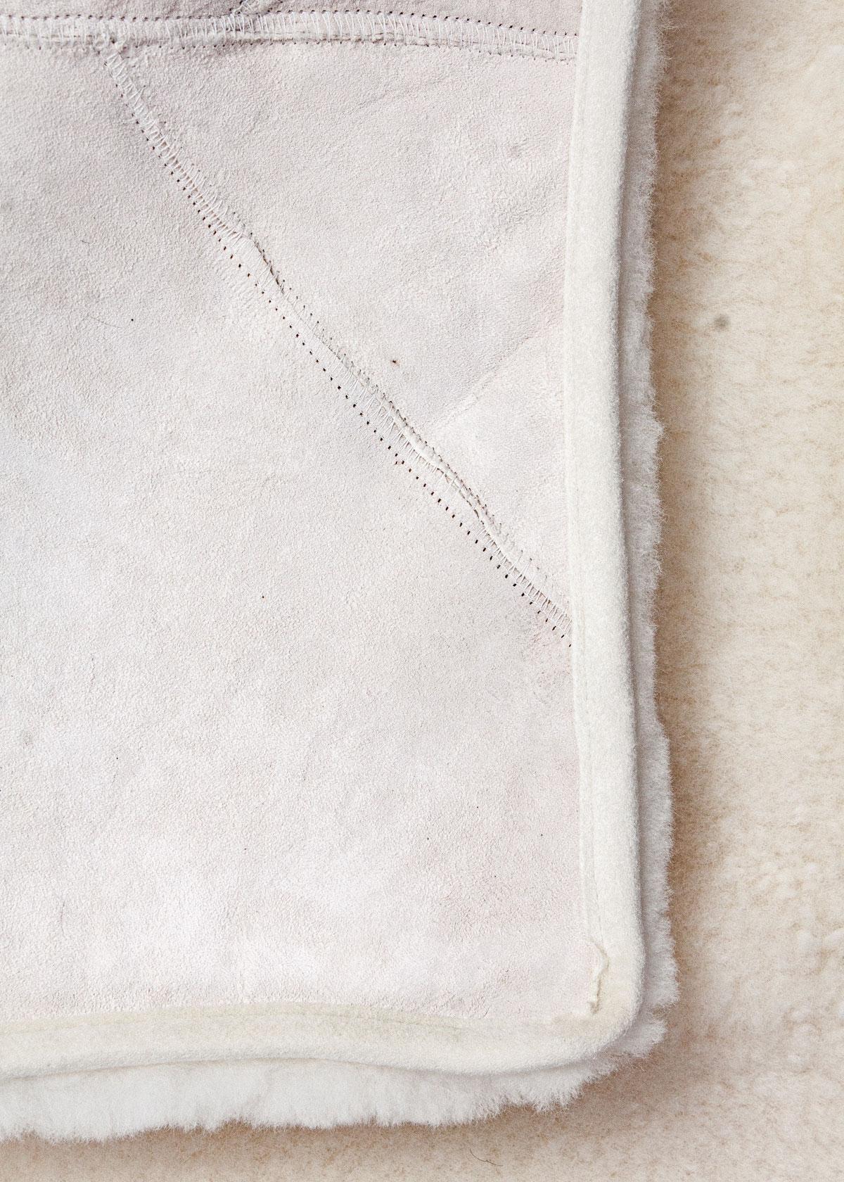 Bettauflage, medizinisches Lammfell, natur 110x70 – Bild 4