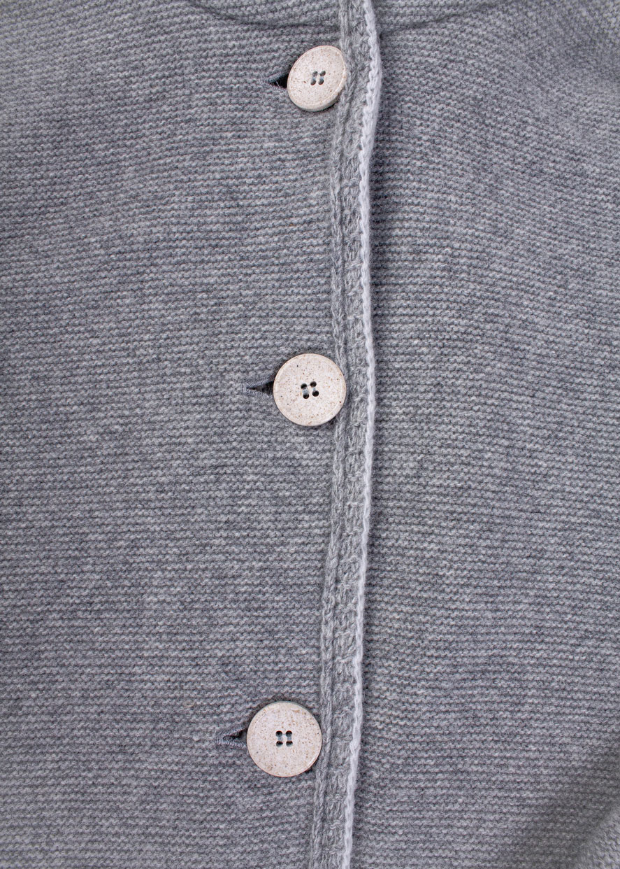 Damen Strickmantel "Anetta", Kiesel – Bild 3