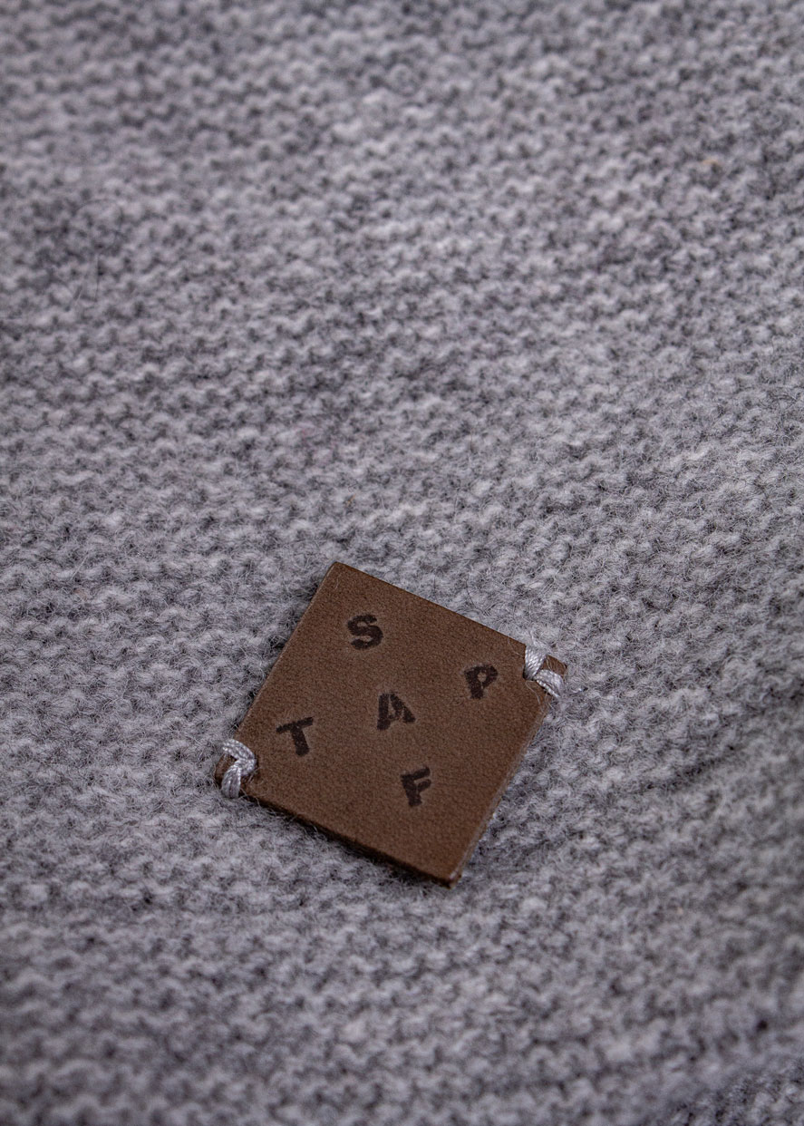 Damen Strickmantel "Anetta", Kiesel – Bild 4