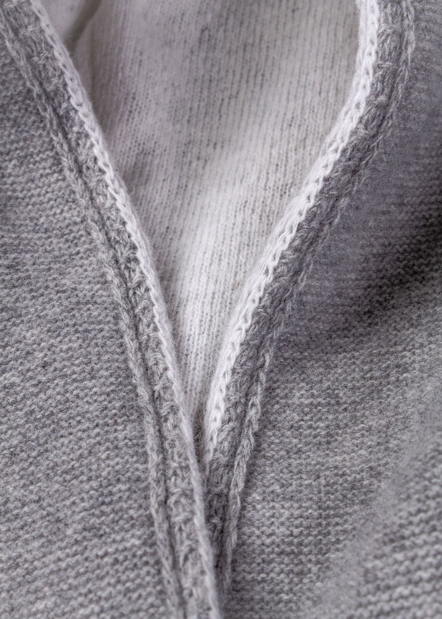 Damen Strickmantel "Anetta", Kiesel – Bild 5