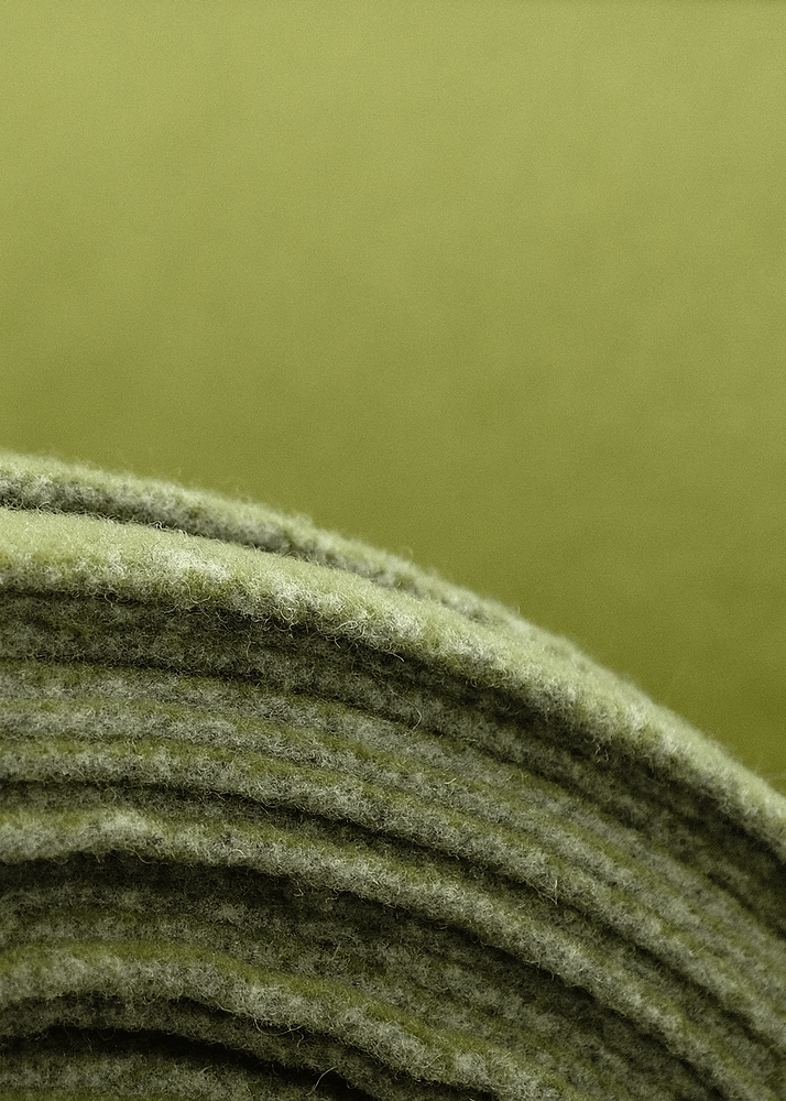 Coastland Wolldecke "FernFineGrit" farngrün / kiesgrau – Bild 3