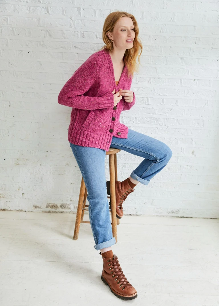 Bonny Glen Tweed Cardigan, Aran Woollen Mills – Bild 3