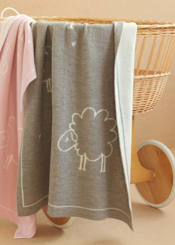 Eagle Products Babydecke "Lilly" aus Schurwolle – Bild 4