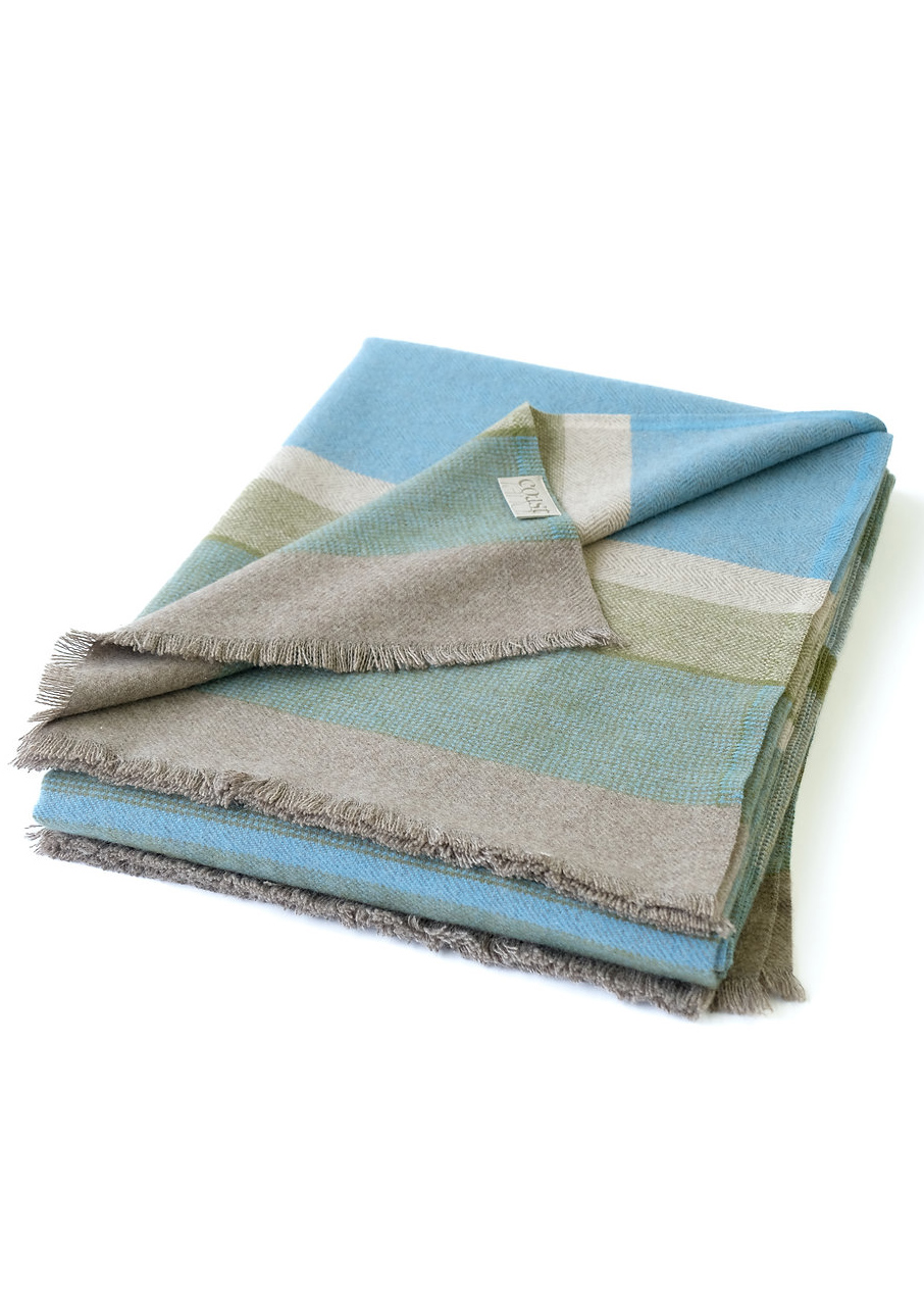 Coastland Wolldecke "FreeFlowMind" horizont-lichtgrün