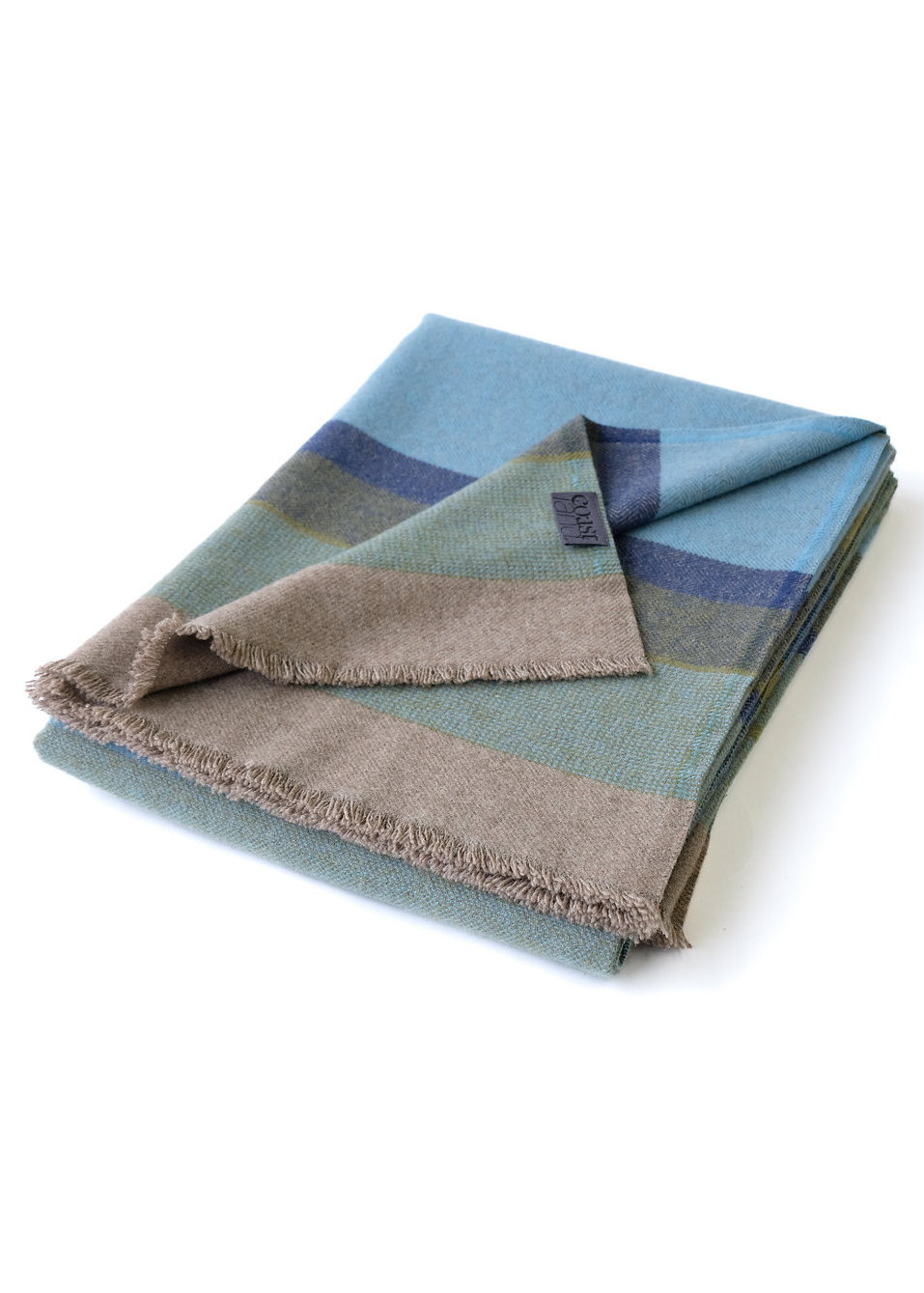 Coastland Wolldecke "FreeFlowMind" horizont-tiefgrün