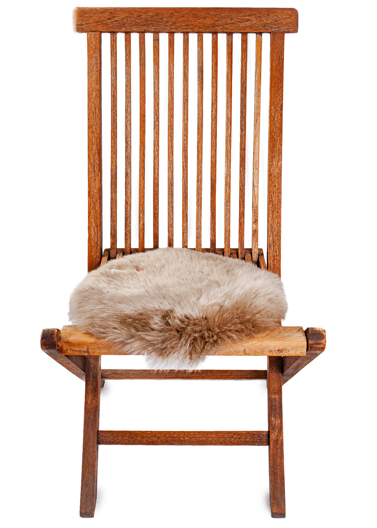 Stuhlauflage rund, taupe "Angebot"