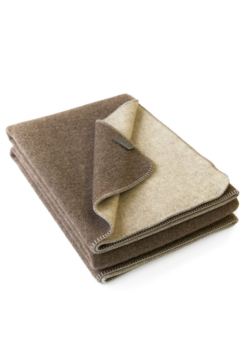 Coastland Wolldecke "TurfMoorLake" erd-/wassergrau