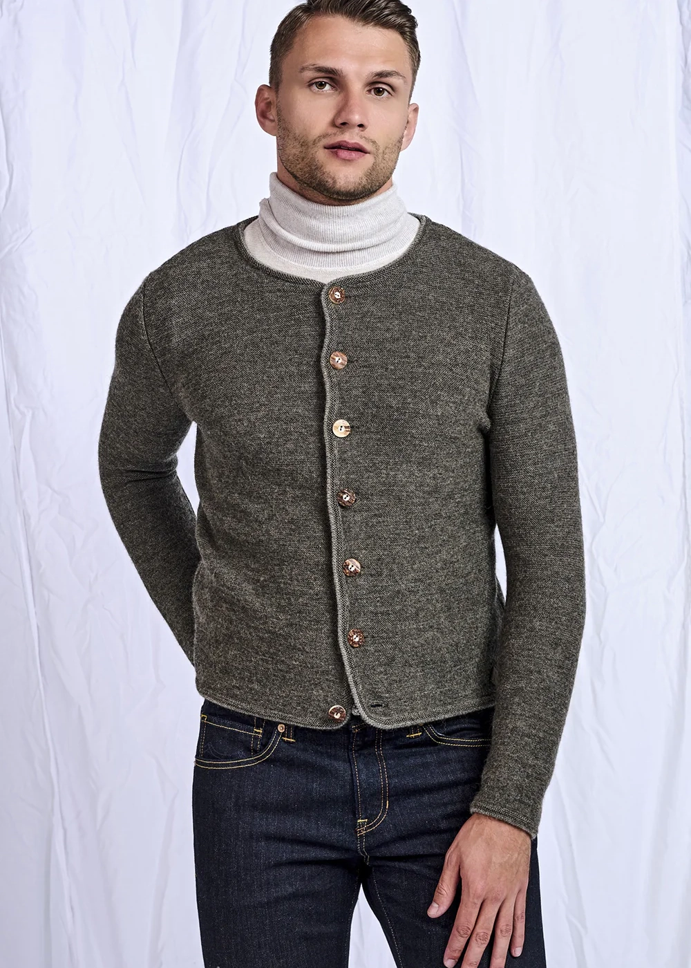 Stapf Herren Trachtenjacke "Lars", kastanie – Bild 3