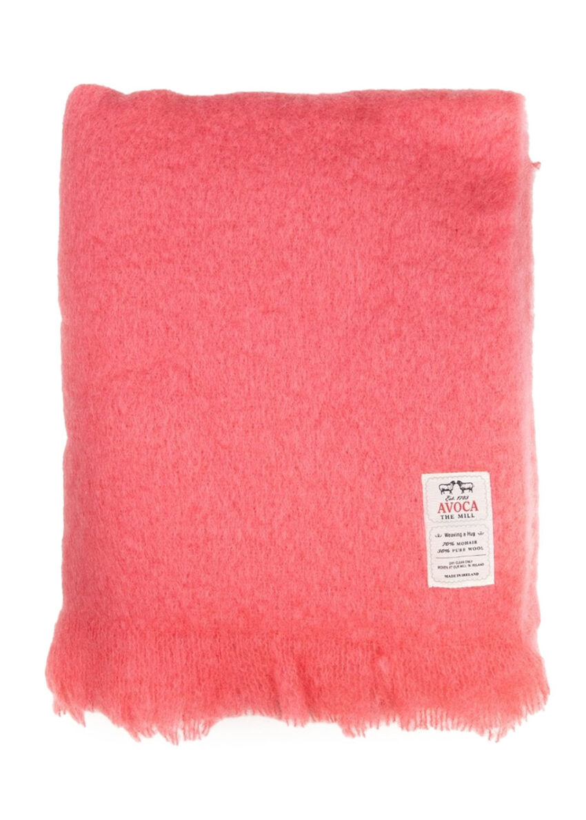 Avoca® Mohair Decke, Coral