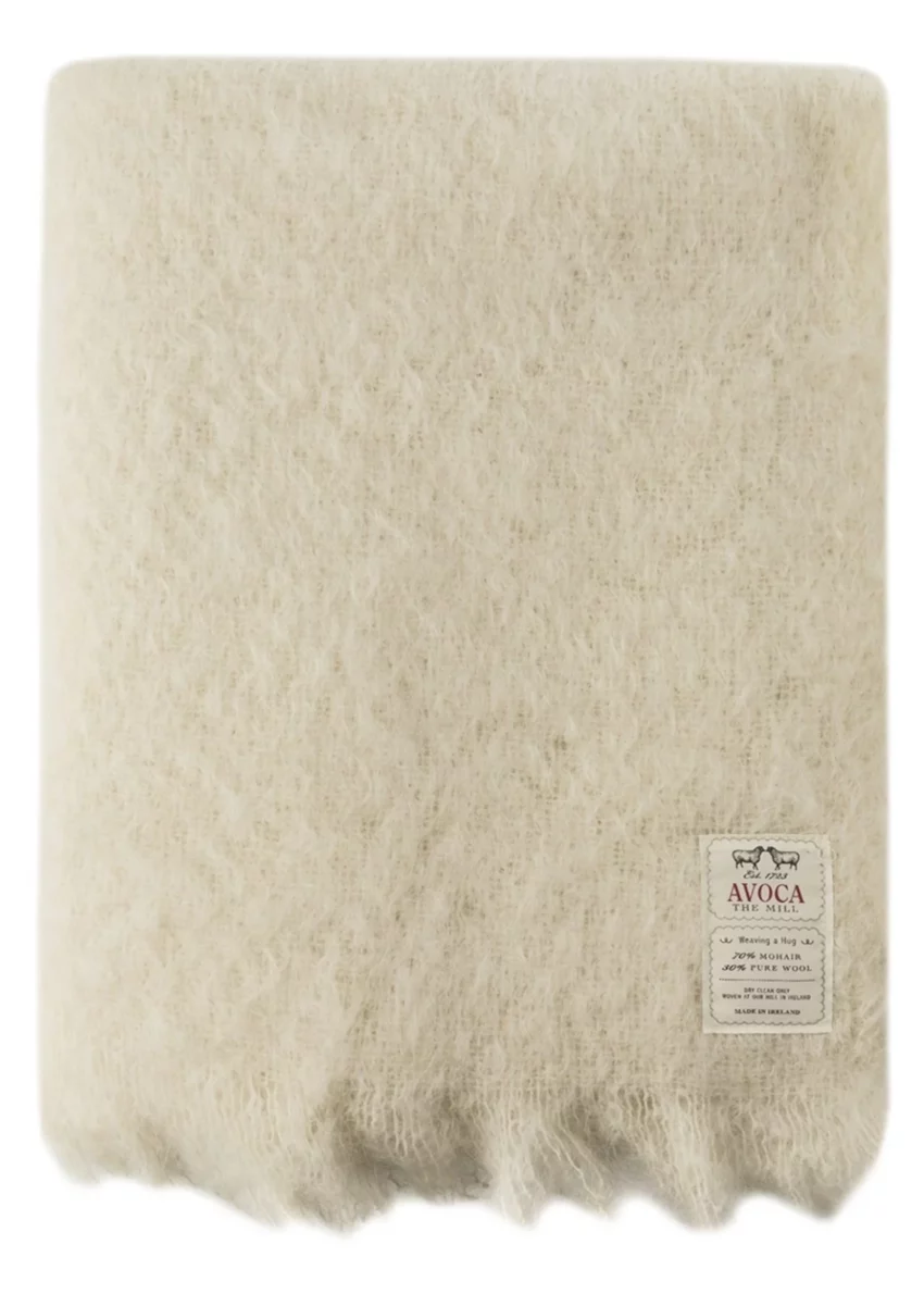 Avoca® Mohair Decke "M11", Creme