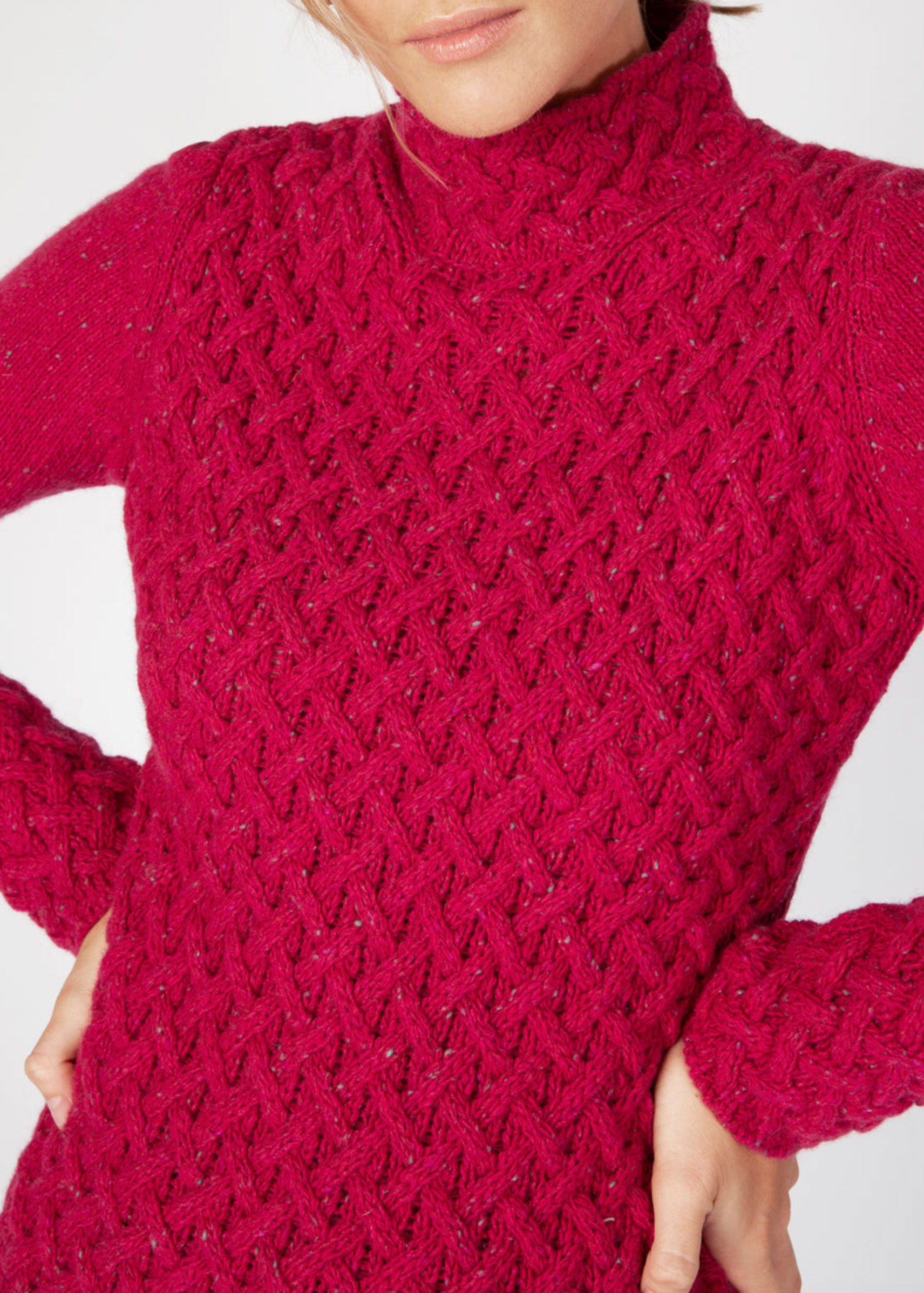 Trellies Sweater "Heirloom" von Irlandseye®, Bramble Berry – Bild 3